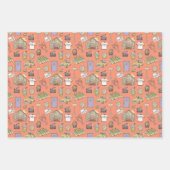 FRIENDS™ Farbiges Icons-Muster Geschenkpapier Set (Vorderseite 3)