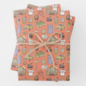 FRIENDS™ Farbiges Icons-Muster Geschenkpapier Set (Beispiel)