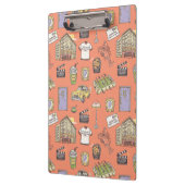 FRIENDS™ Farbiges Icons-Muster Klemmbrett (Links)