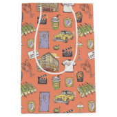 FRIENDS™ Farbiges Icons-Muster Mittlere Geschenktüte (Vorderseite)