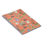 FRIENDS™ Farbiges Icons-Muster Notizblock (Rechte Seite)