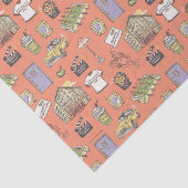 FRIENDS™ Farbiges Icons-Muster Seidenpapier (Ausschnitt)