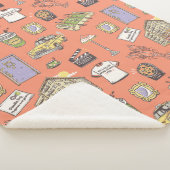 FRIENDS™ Farbiges Icons-Muster Sherpadecke (3/4)