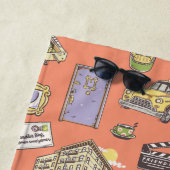 FRIENDS™ Farbiges Icons-Muster Strandtuch (Beispiel)