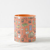 FRIENDS™ Farbiges Icons-Muster Tasse (Zentrum)