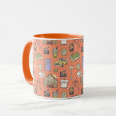 FRIENDS™ Farbiges Icons-Muster Tasse (Vorderseite Links)