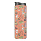 FRIENDS™ Farbiges Icons-Muster Thermosbecher (Nach rechts gedreht)