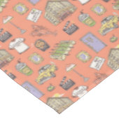 FRIENDS™ Farbiges Icons-Muster Tischdecke (Schrägansicht)