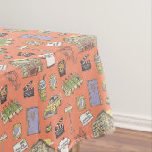 FRIENDS™ Farbiges Icons-Muster Tischdecke (Beispiel)