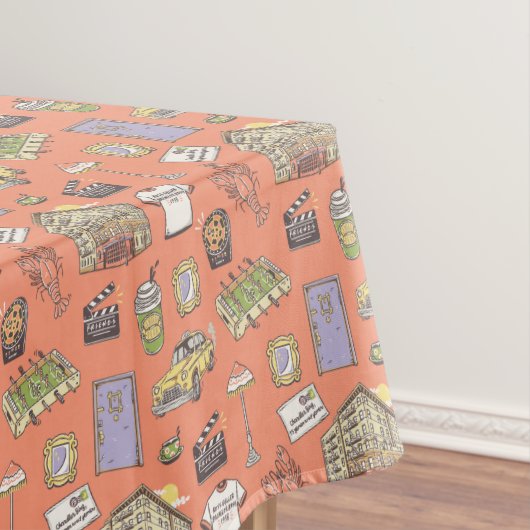 FRIENDS™ Farbiges Icons-Muster Tischdecke (Beispiel)