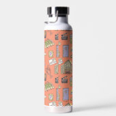 FRIENDS™ Farbiges Icons-Muster Trinkflasche (Rechts)