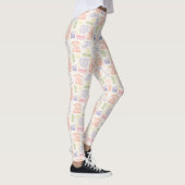 FRIENDS™ Farbiges Quotes-Muster Leggings (Rechts)