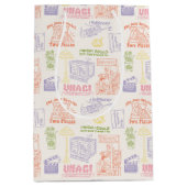 FRIENDS™ Farbiges Quotes-Muster Mittlere Geschenktüte (Vorderseite)