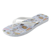 FRIENDS™ Farbpattern Cartoon Badesandalen (Schrägansicht)