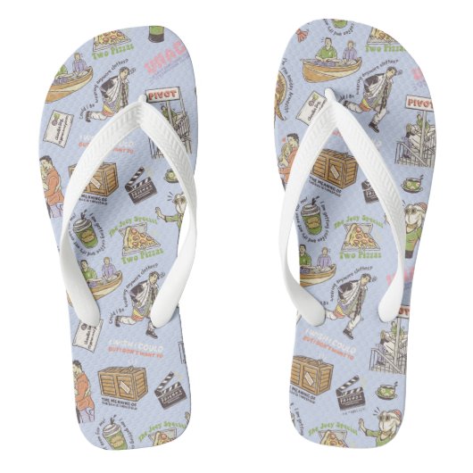 FRIENDS™ Farbpattern Cartoon Badesandalen (Fußbett)