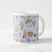 FRIENDS™ Farbpattern Cartoon Jumbo-Tasse (Vorderseite Rechts)