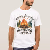 Friends Fires Fun Camping T-Shirt (Vorderseite)