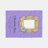 FRIENDS™ Floral Picture Frame | Geburtsstunde von  Fleecedecke (Vorderseite (Horizontal))