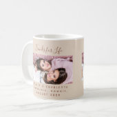 Friends for life photo names champagne beige kaffeetasse (Vorderseite Links)