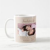 Friends for life photo names champagne beige kaffeetasse (Links)