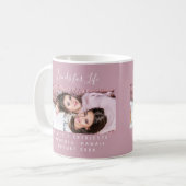 Friends for life photo names mauve dusty rose pink kaffeetasse (Vorderseite Links)