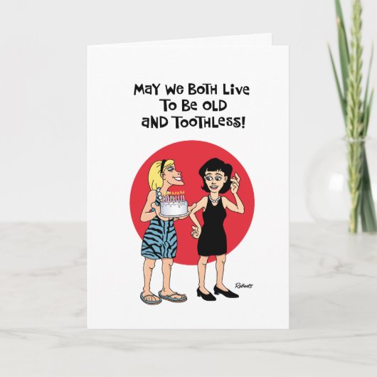 Friends Forever Birthday Card Karte (Vorderseite)