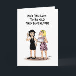 "Friends Forever Birthday Card" Karte<br><div class="desc">Funny Birthday Grußkarte für eine gute Freundin</div>