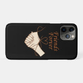 Friends Forever Heartline Art iPhone 11 Pro Case (Rückseite (Horizontal))