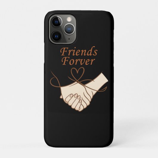 Friends Forever Heartline Art iPhone 11 Pro Case (Rückseite)