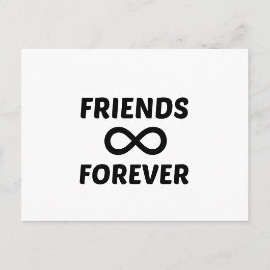 FRIENDS FOREVER POSTKARTE (Vorderseite)