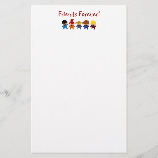 Friends Forever Stationery Briefpapier (Vorderseite)
