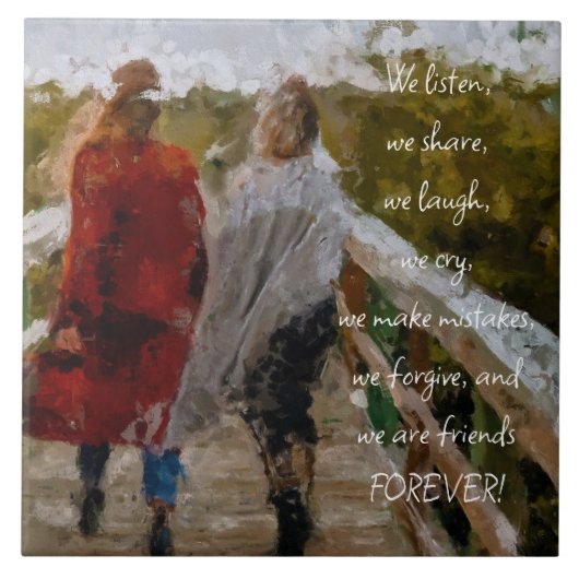 FRIENDS FOREVER TILE FLIESE (Vorderseite)