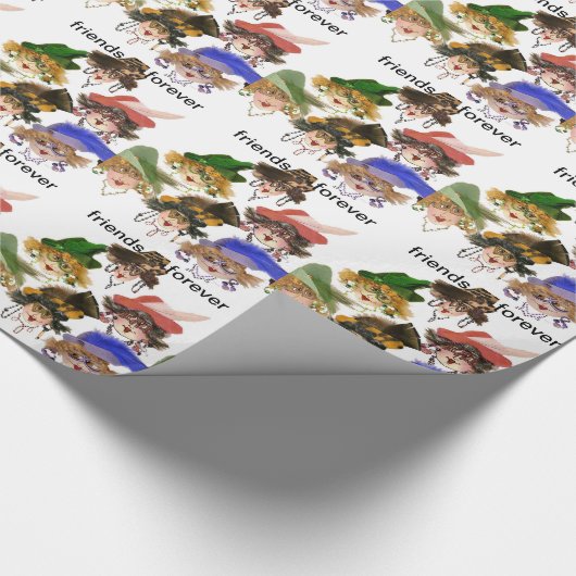 Friends Forever Wrapping Paper Geschenkpapier (Ecke)