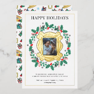 FRIENDS™ Foto-Feiertags-Weihnachtskarte Folien Feiertagskarte