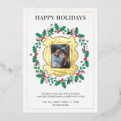 FRIENDS™ Foto Weihnachtskarte Folien Feiertagskarte (Vorderseite)