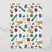 FRIENDS™ Foto Weihnachtskarte Folien Feiertagskarte (Rückseite)