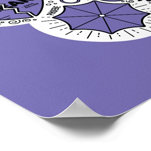 FRIENDS™ Frame Doodle Art Poster (Ecke)