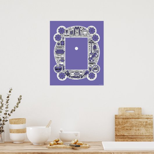 FRIENDS™ Frame Doodle Art Poster (Küche)