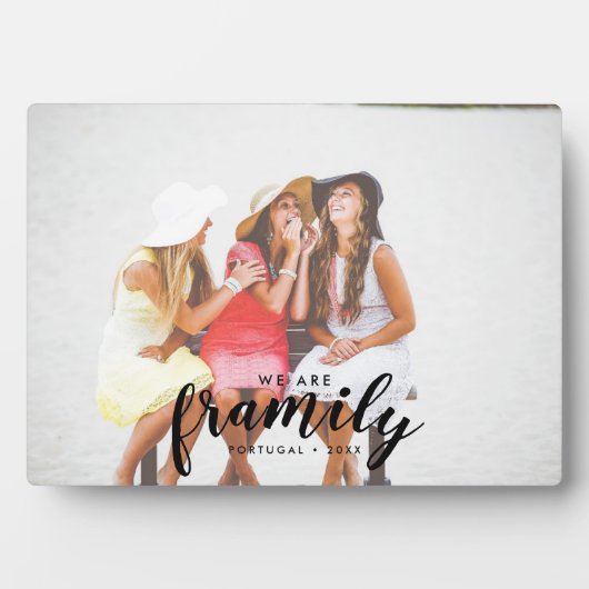 Friends Framily Memory Foto Plaque Fotoplatte (Vorderseite)