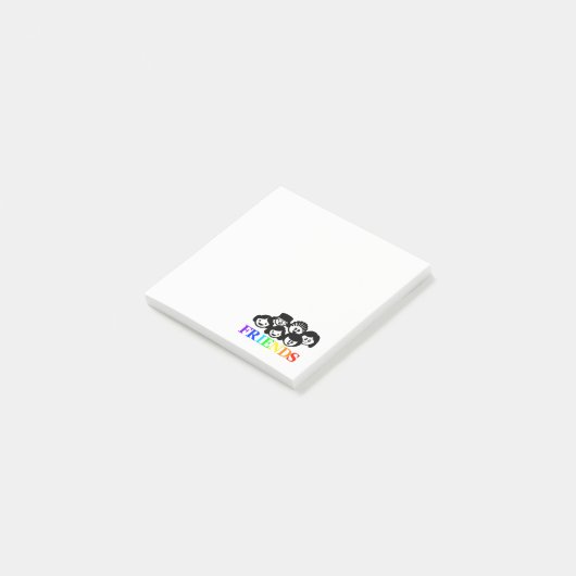 "Friends" Freundschaft Sticky Notes, Post It notes Post-it Klebezettel (angewinkelt)