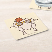 FRIENDS™ | Freundschaften Rechteckiger Pappuntersetzer (angewinkelt)