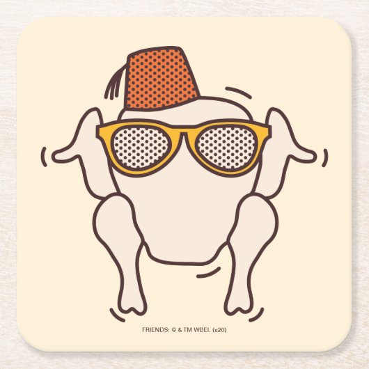 FRIENDS™ | Freundschaften Rechteckiger Pappuntersetzer (Vorderseite)