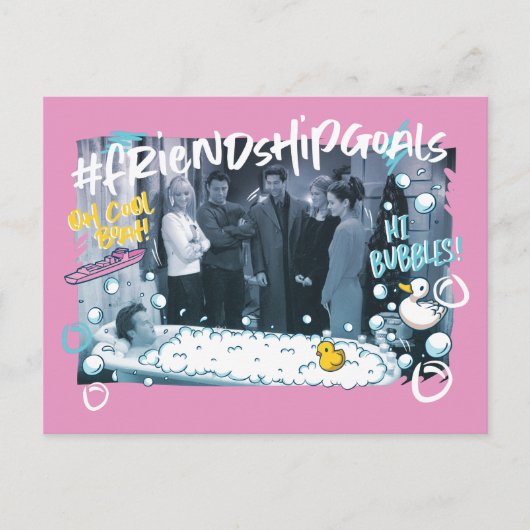 FRIENDS™ | Freundschaftsziele Einladungspostkarte (Vorderseite)