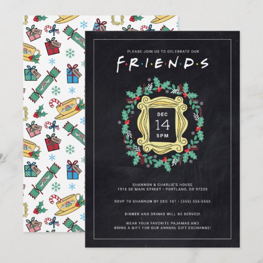FRIENDS™ Friendsmas Holiday Party Einladung (Vorne/Hinten)