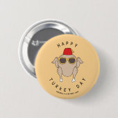 FRIENDS™ | Frohen Truthahntag Button (Vorne & Hinten)