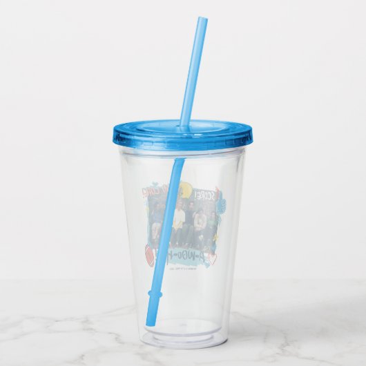 FRIENDS™ | Fußballspiel Acryltrinkbecher (Rückseite)