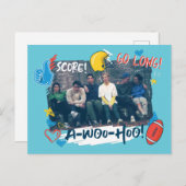 FRIENDS™ | Fußballspiel Einladungspostkarte (Vorne/Hinten)