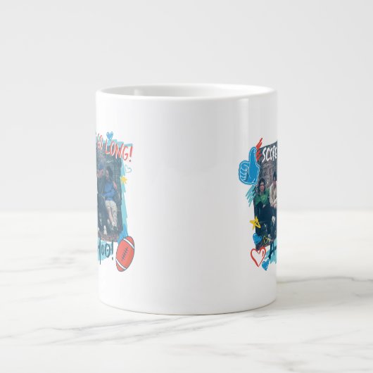 FRIENDS™ | Fußballspiel Jumbo-Tasse (Vorderseite)