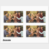 FRIENDS™ | Gast Erntedank Group Hug Rechteckiger Aufkleber (Blatt)