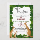 Friends gather  invitation einladung (Vorderseite)